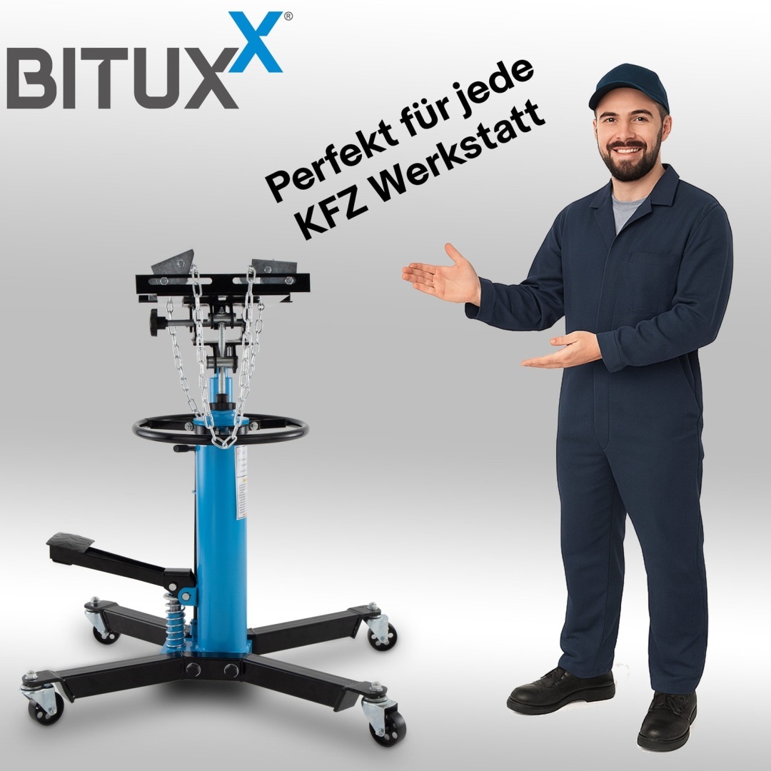 Hydraulický zvedák převodovky / motoru s plošinou, do 500 kg, BITUXX MS19543